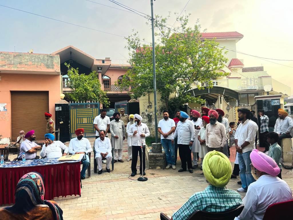 MLA Kulwant Singh reviews development works of Raipur Khurd and Sukhgarh during public meeting